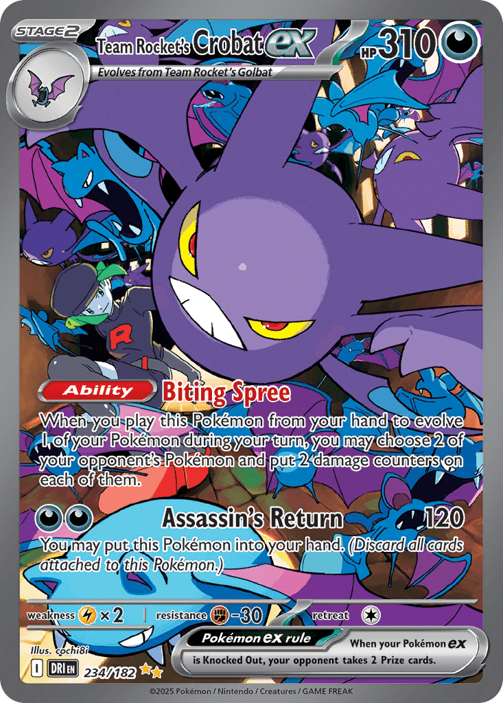 로켓단의 크로뱃 ex (Team Rocket's Crobat ex) 카드