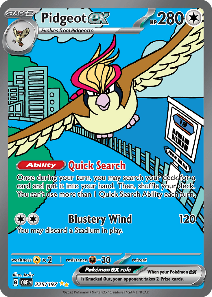 피죤투 ex (Pidgeot ex) 카드