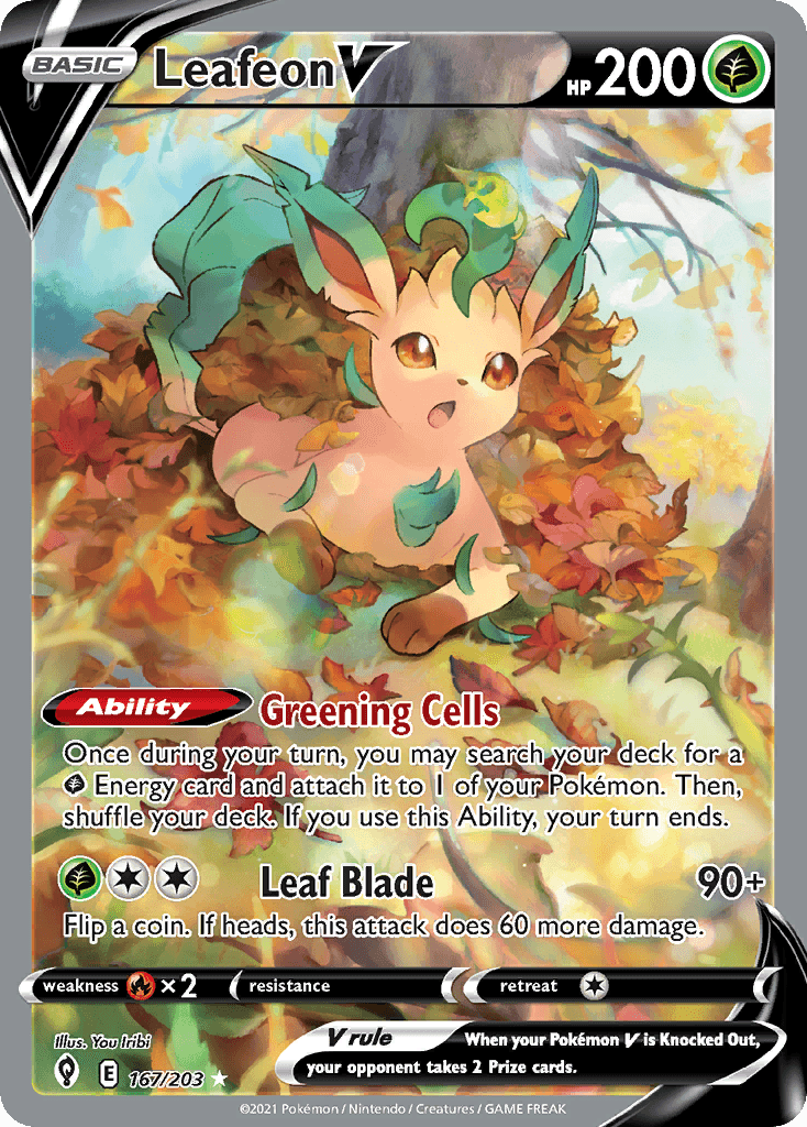 리피아 V (Leafeon V) 카드