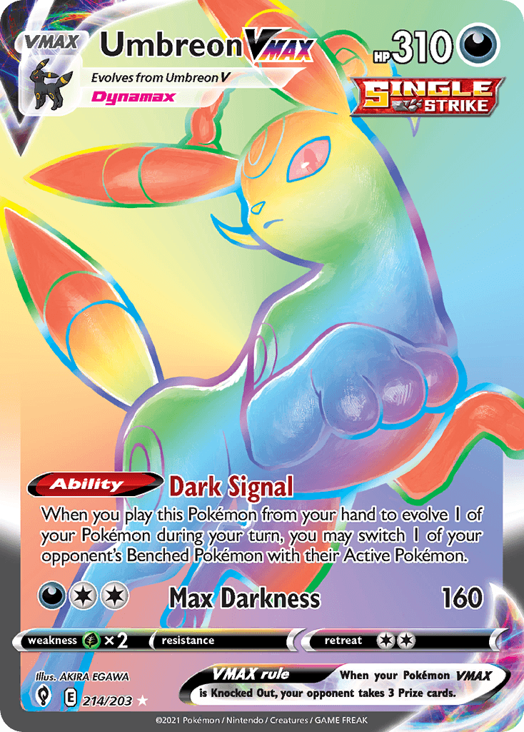 블래키 VMAX (Umbreon VMAX) 카드